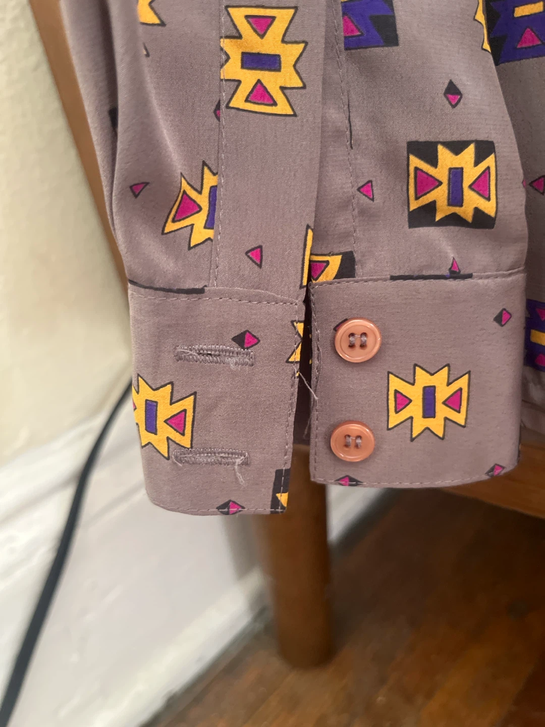Vintage Regina Porter POP Pattern Blouse - photo 4