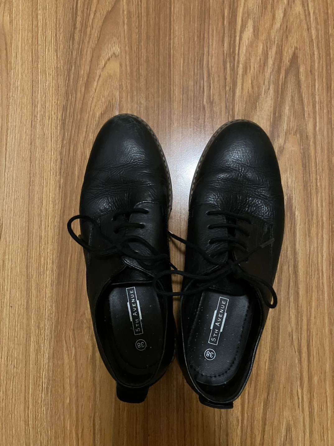 Women’s leather dress shoes black matte size 7.5 - photo 3