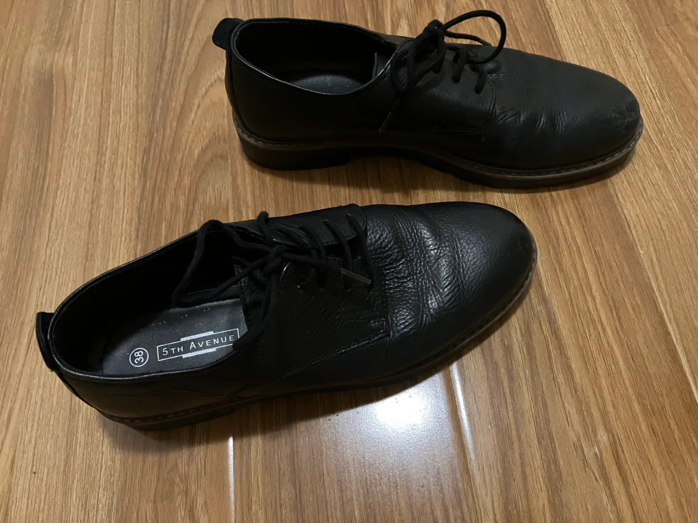 Women’s leather dress shoes black matte size 7.5 - photo 5