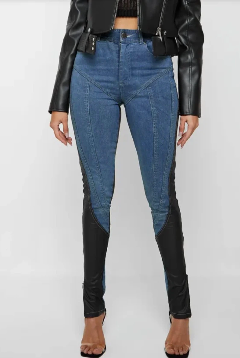 Manière De Voir Vegan Leather Jeans