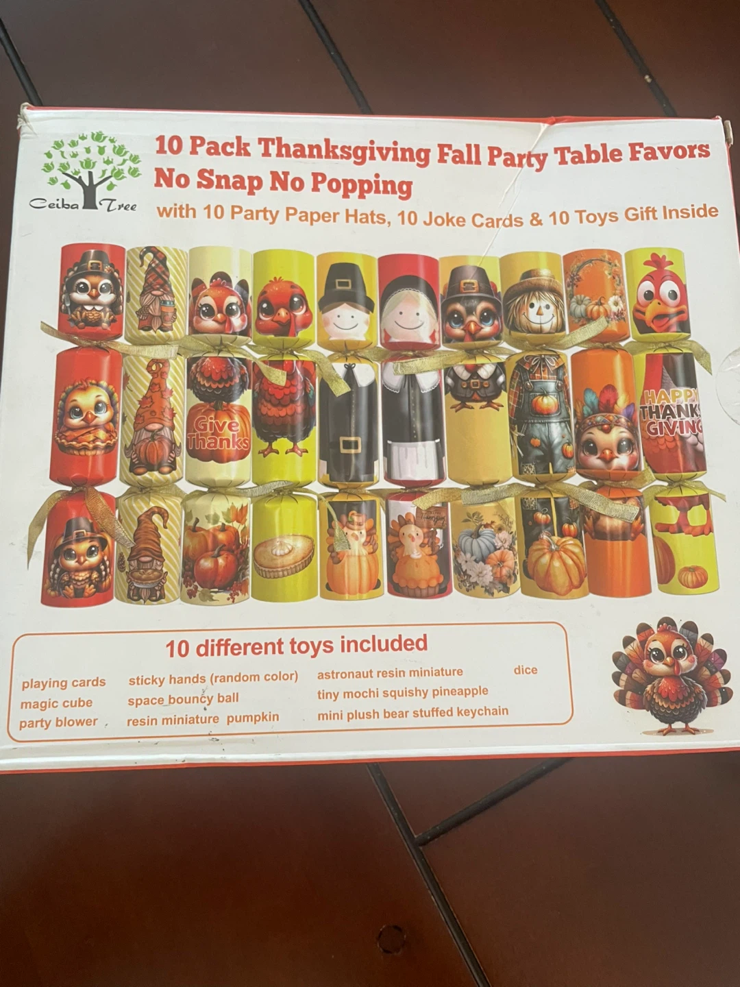 NEW! 10 Pack Thanksgiving Party Table Favors