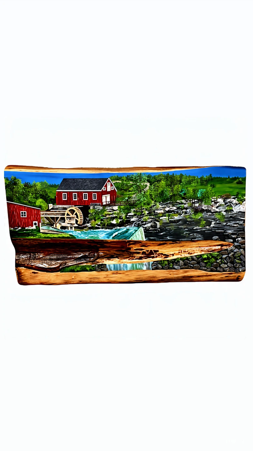 Original 3-D Rustic Original Oil Painting On Wood