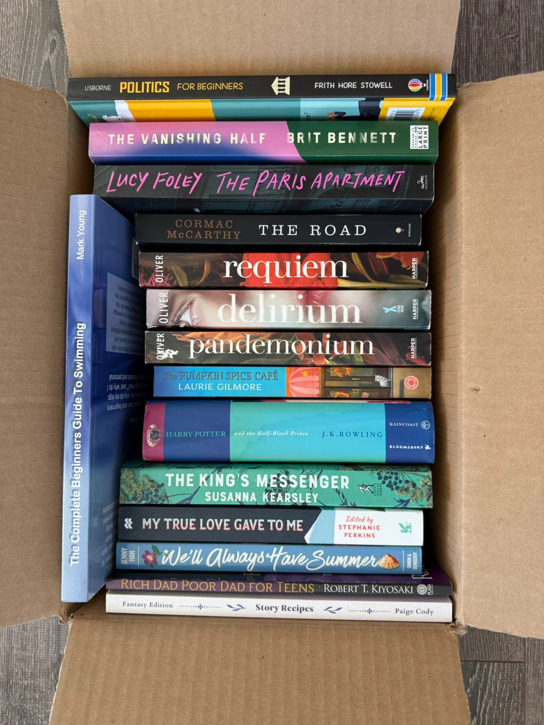 Box of Assorted Fiction and Non-Fiction Book Bundle