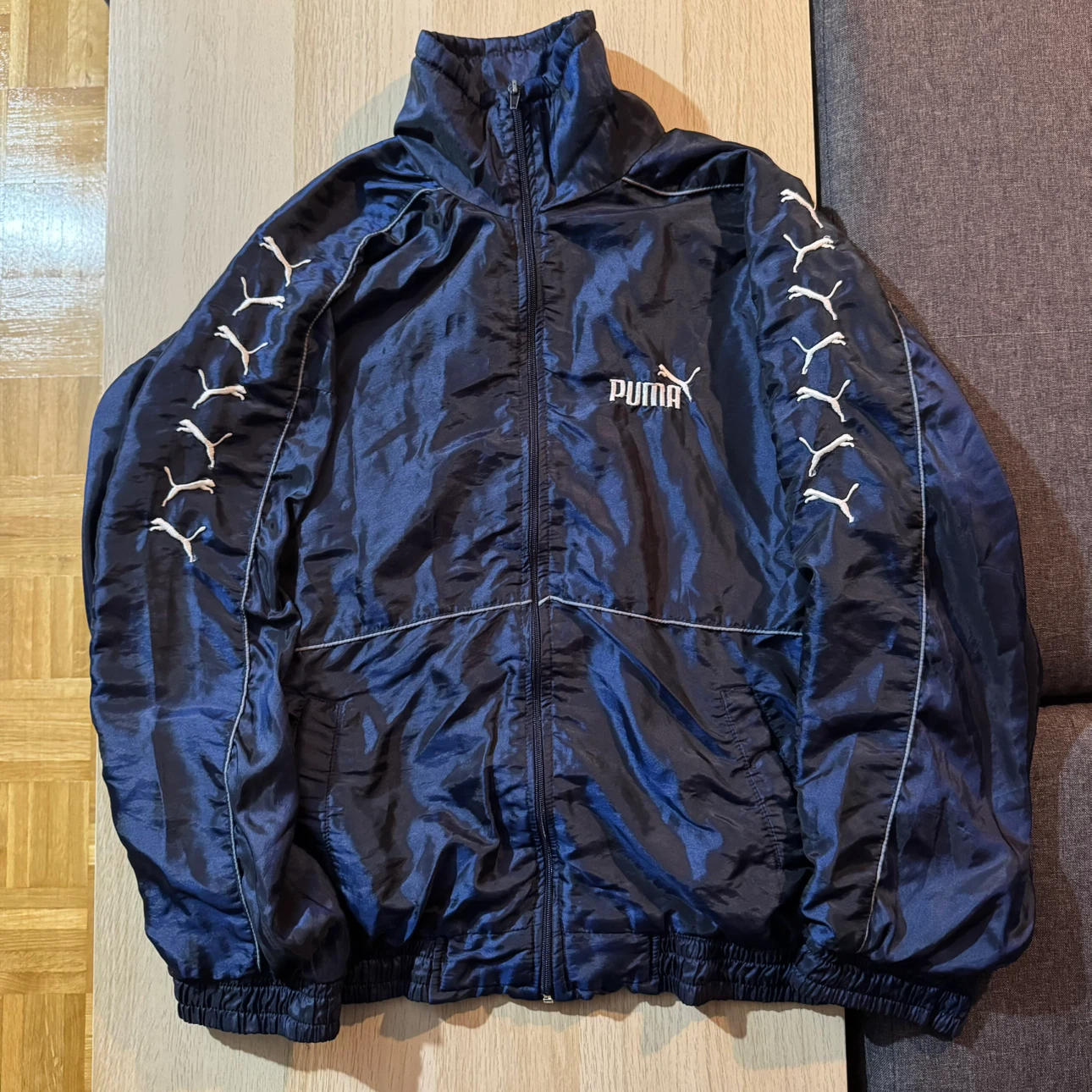 Vintage Navy Blue Puma Track Jacket