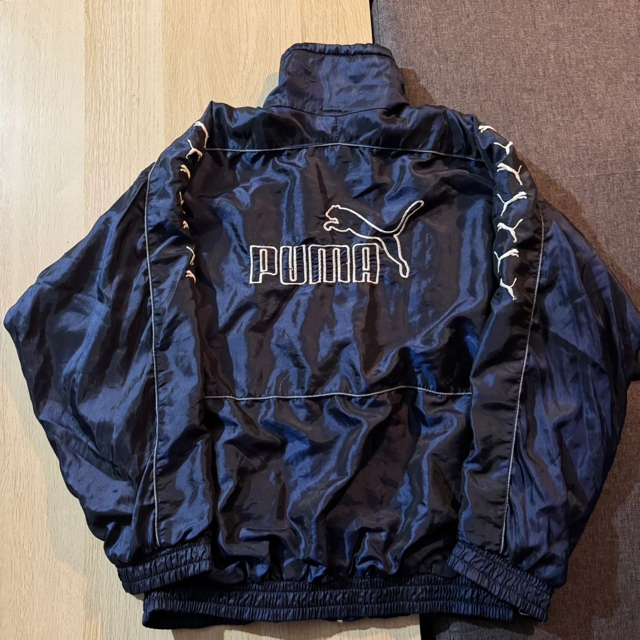 Vintage Navy Blue Puma Track Jacket - photo 2
