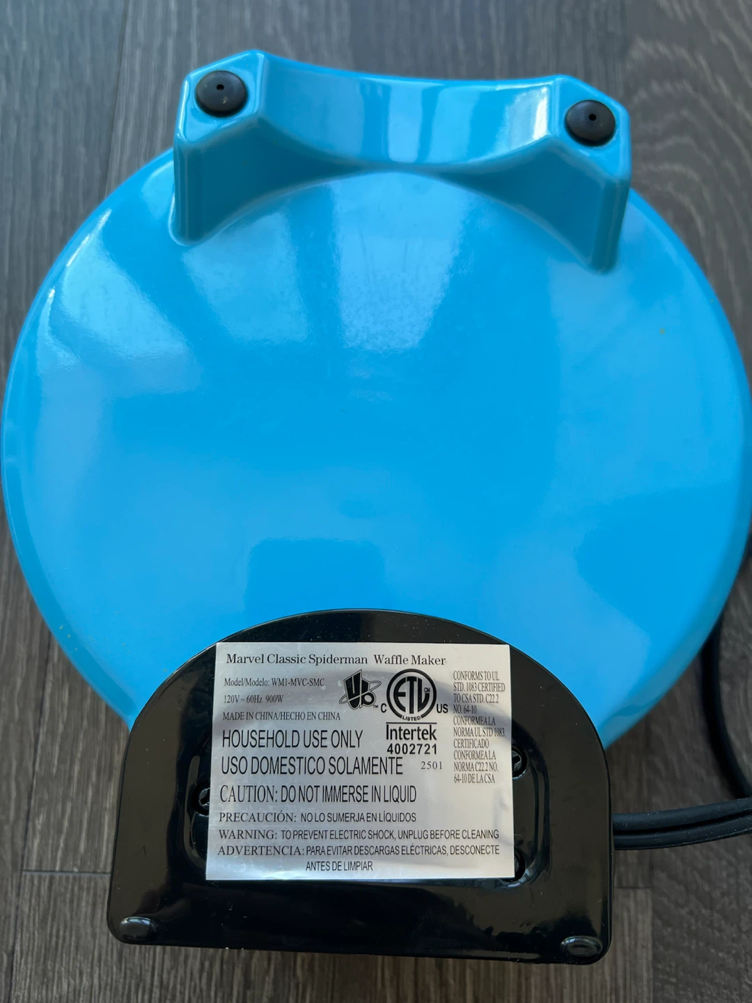 Marvel Spider-Man Waffle Maker (Makes Spider-Man Face Waffles) - photo 3