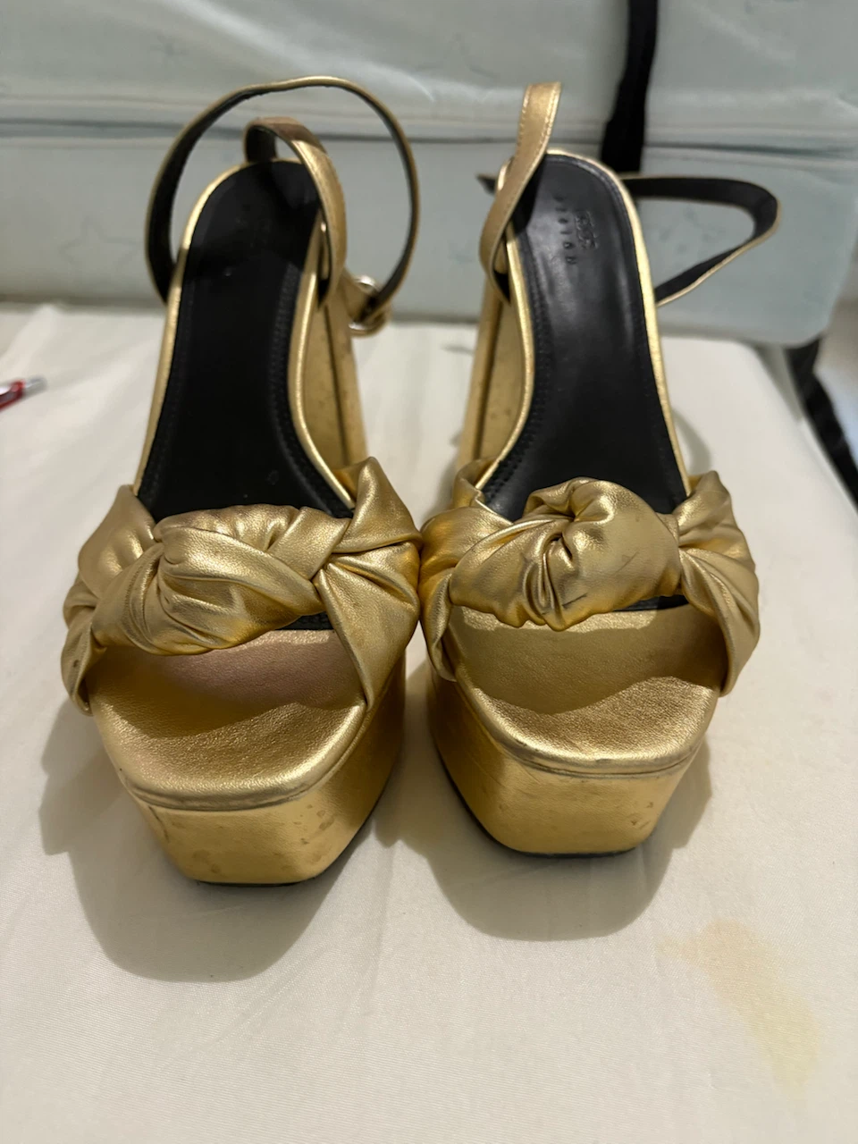 Gold Platform Heels