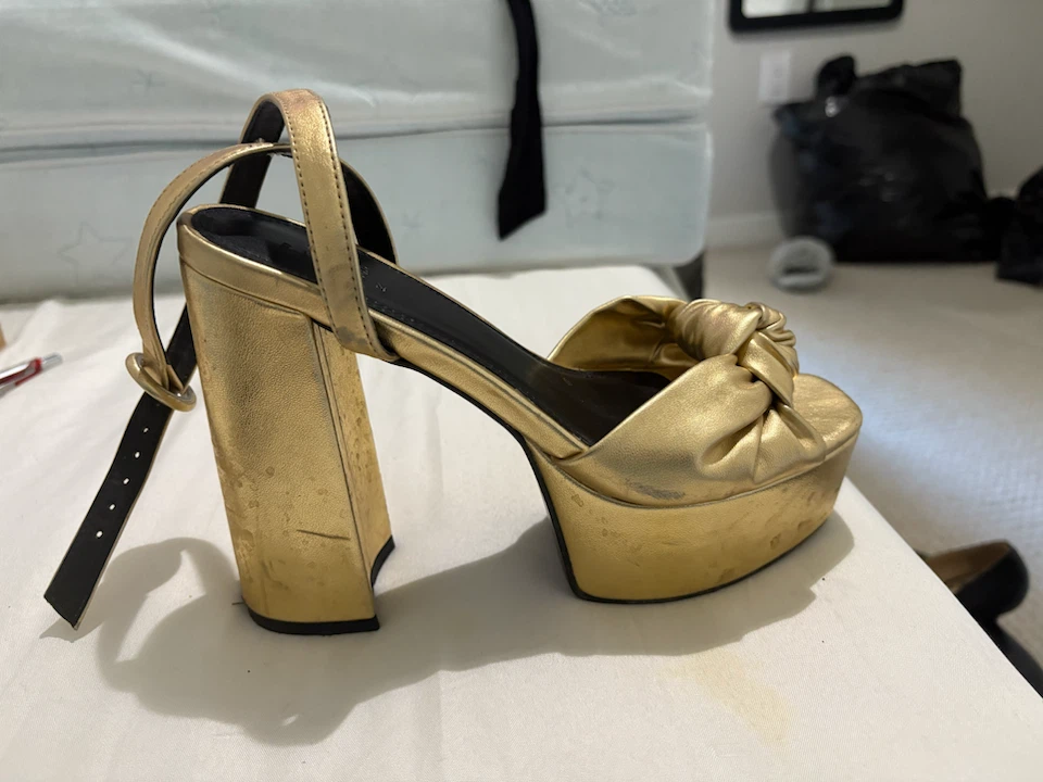 Gold Platform Heels - photo 2