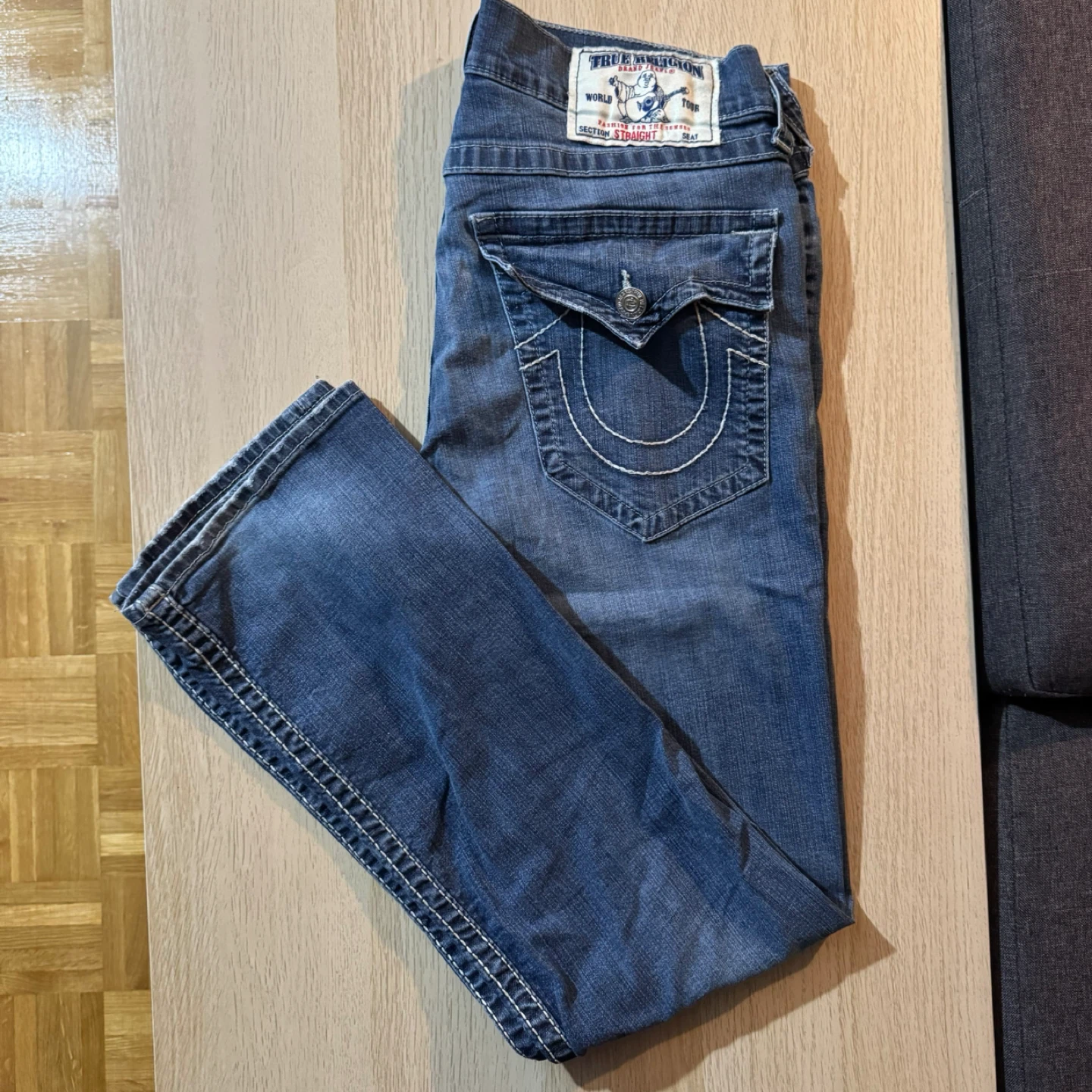 True Religion Straight Leg Jeans Size 34