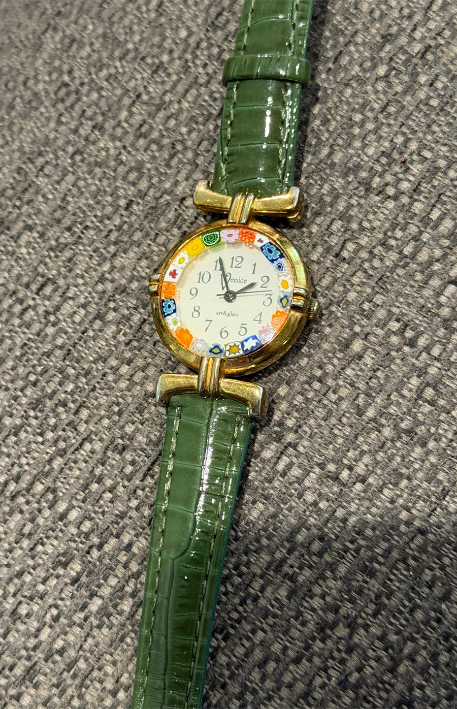 Venice Art & Glass Floral Watch