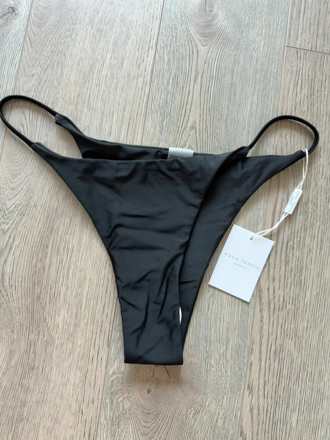 Aqua Tropic Black Bikini Bottoms - photo 2