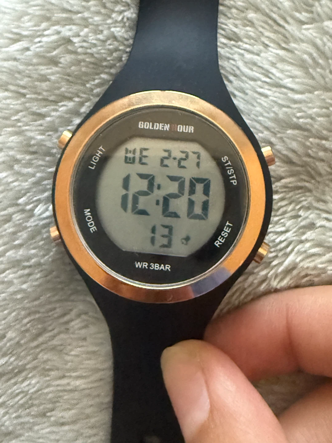 Golden Hour  Digital Watch- Black and Rose Gold - photo 2