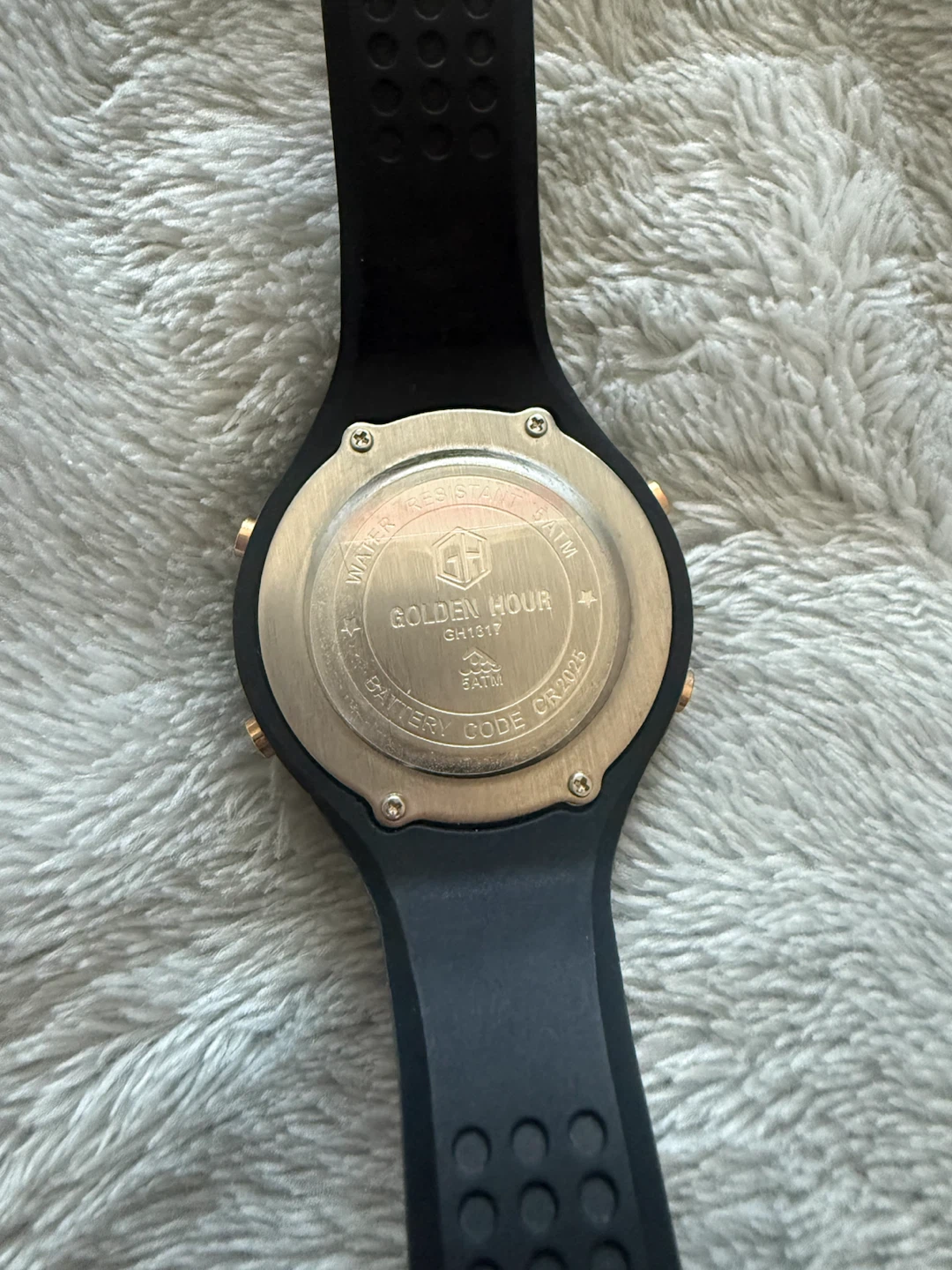 Golden Hour  Digital Watch- Black and Rose Gold - photo 4