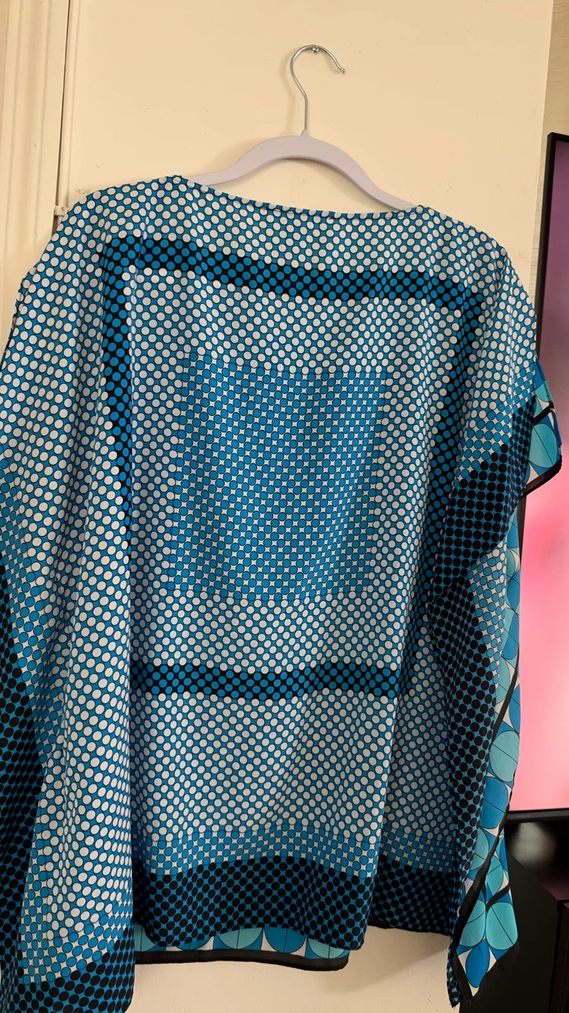Michael Kors Blue Patterned Tunic Top - photo 3