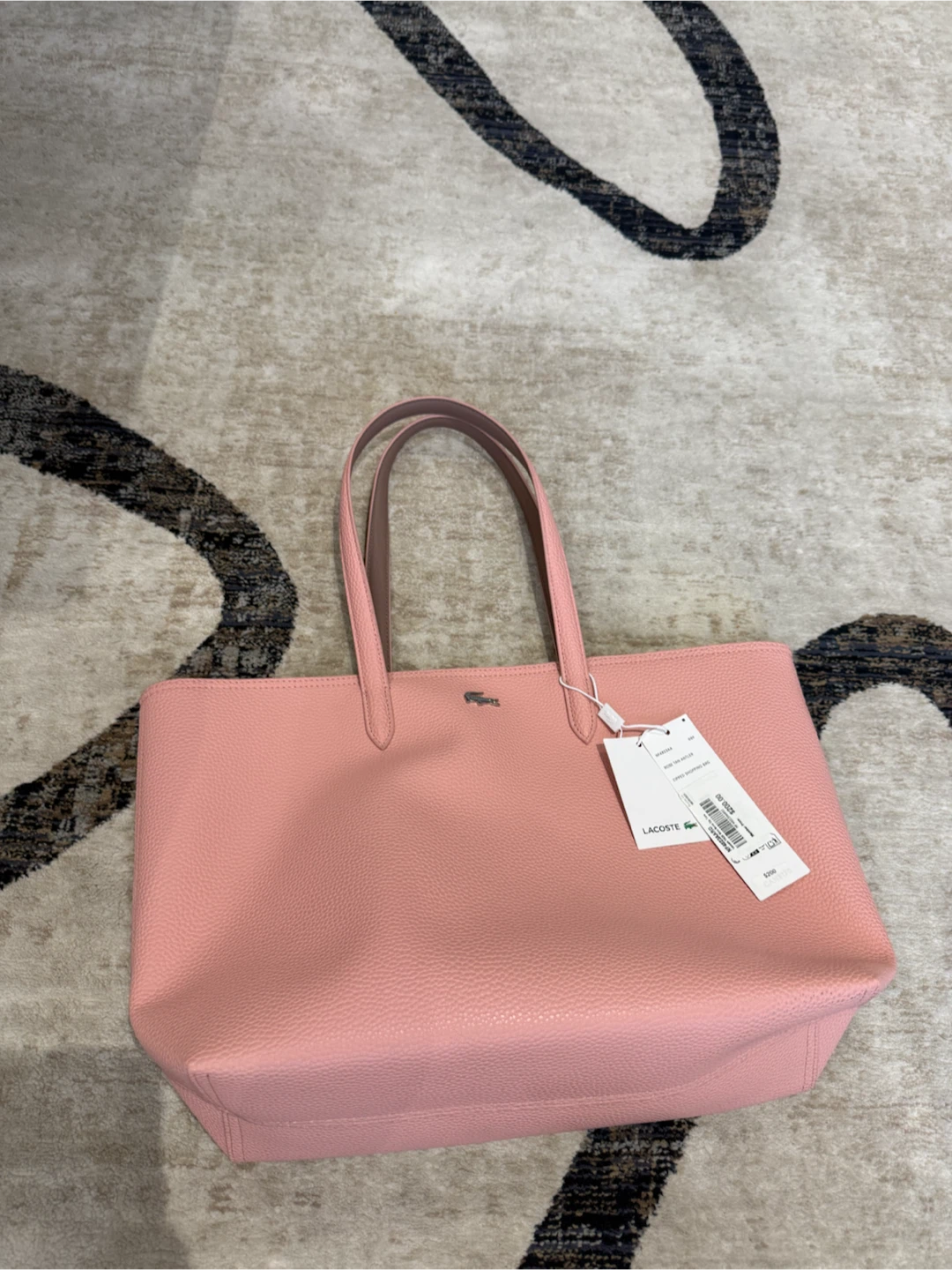 New Lacoste Zipped Shopping Bag