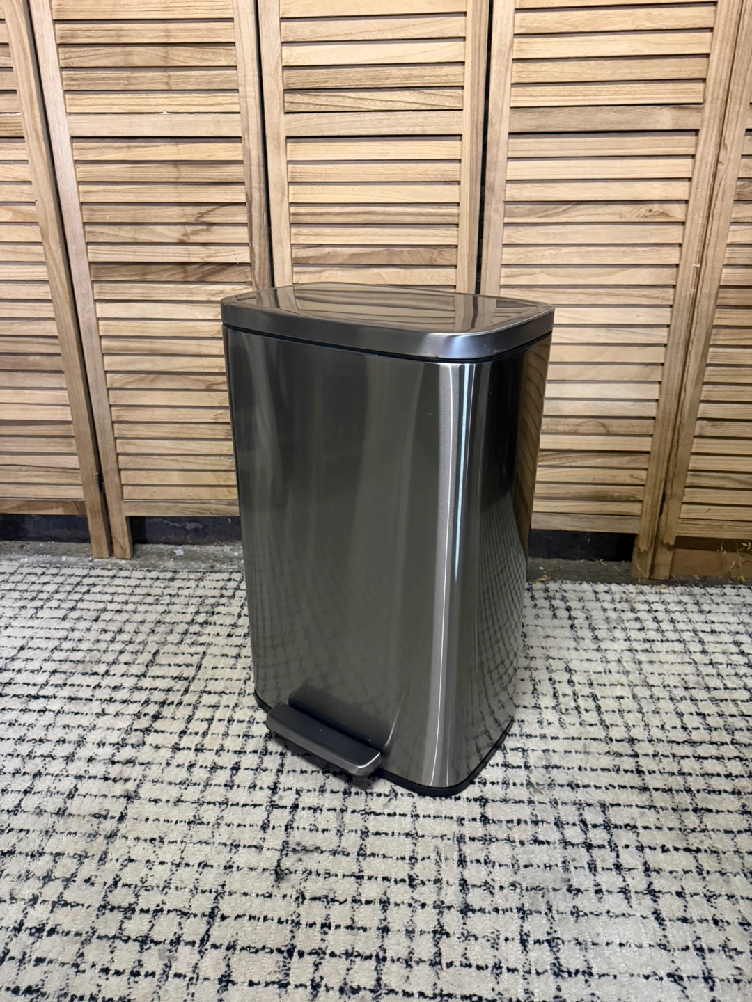 Stainless Steel Step Trash Can - photo 2