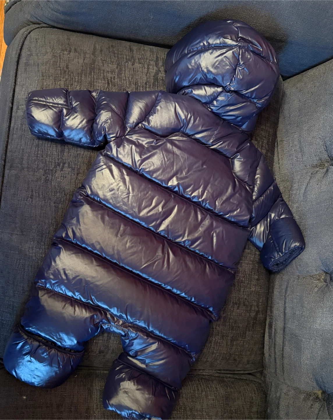 Ralph Lauren Baby Puffer Snowsuit Navy - photo 4