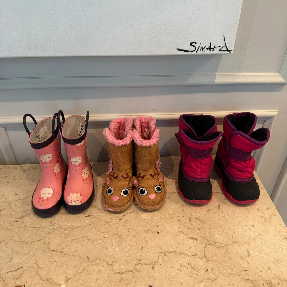 LOT of 3 Pairs of child size 7C Boots