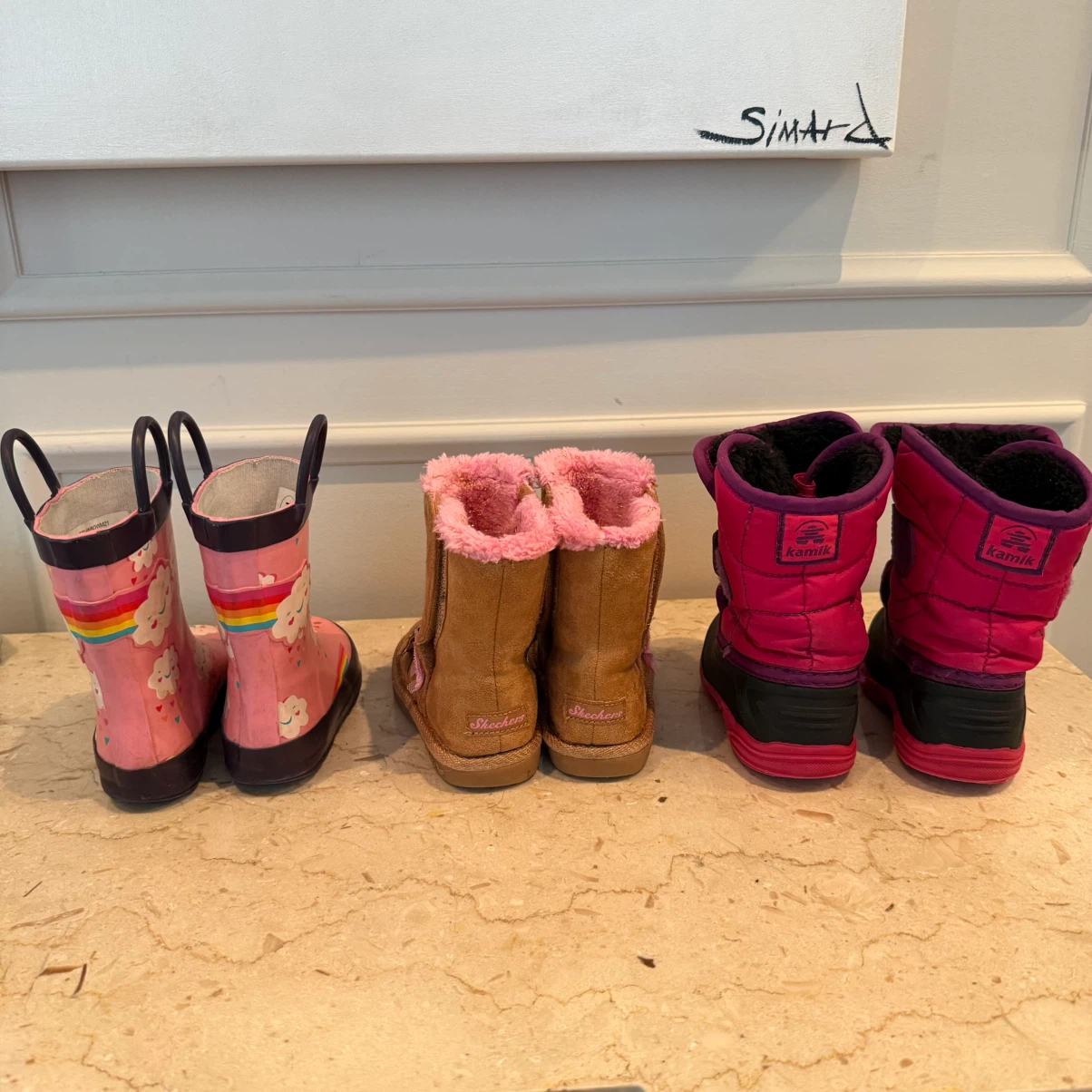 LOT of 3 Pairs of child size 7C Boots - photo 3
