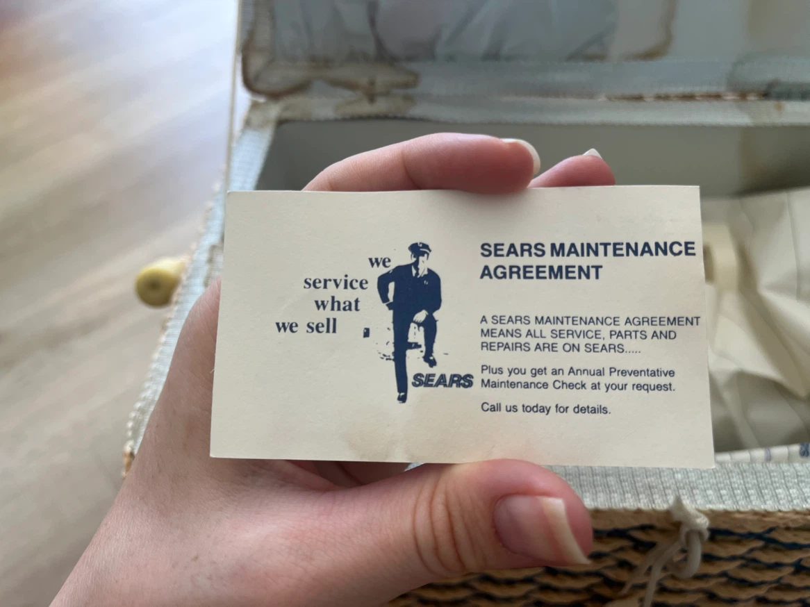 Vintage Kenmore Sewing Machine Complete Sears Set + Receipt - photo 3
