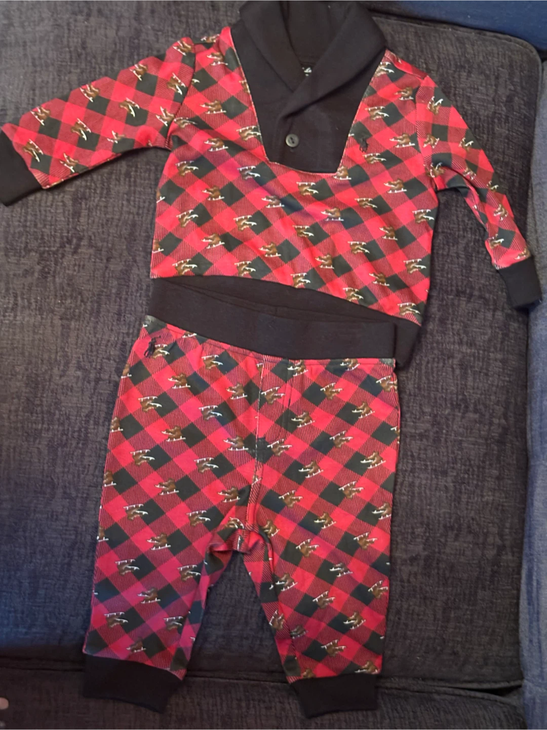 Polo Ralph Lauren Baby Denim Jacket and Plaid Set - photo 3