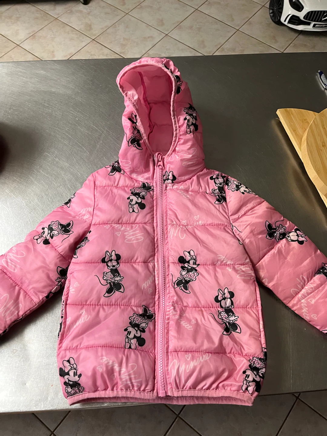 Disney Junior Minnie Mouse Pink Puffer Jacket