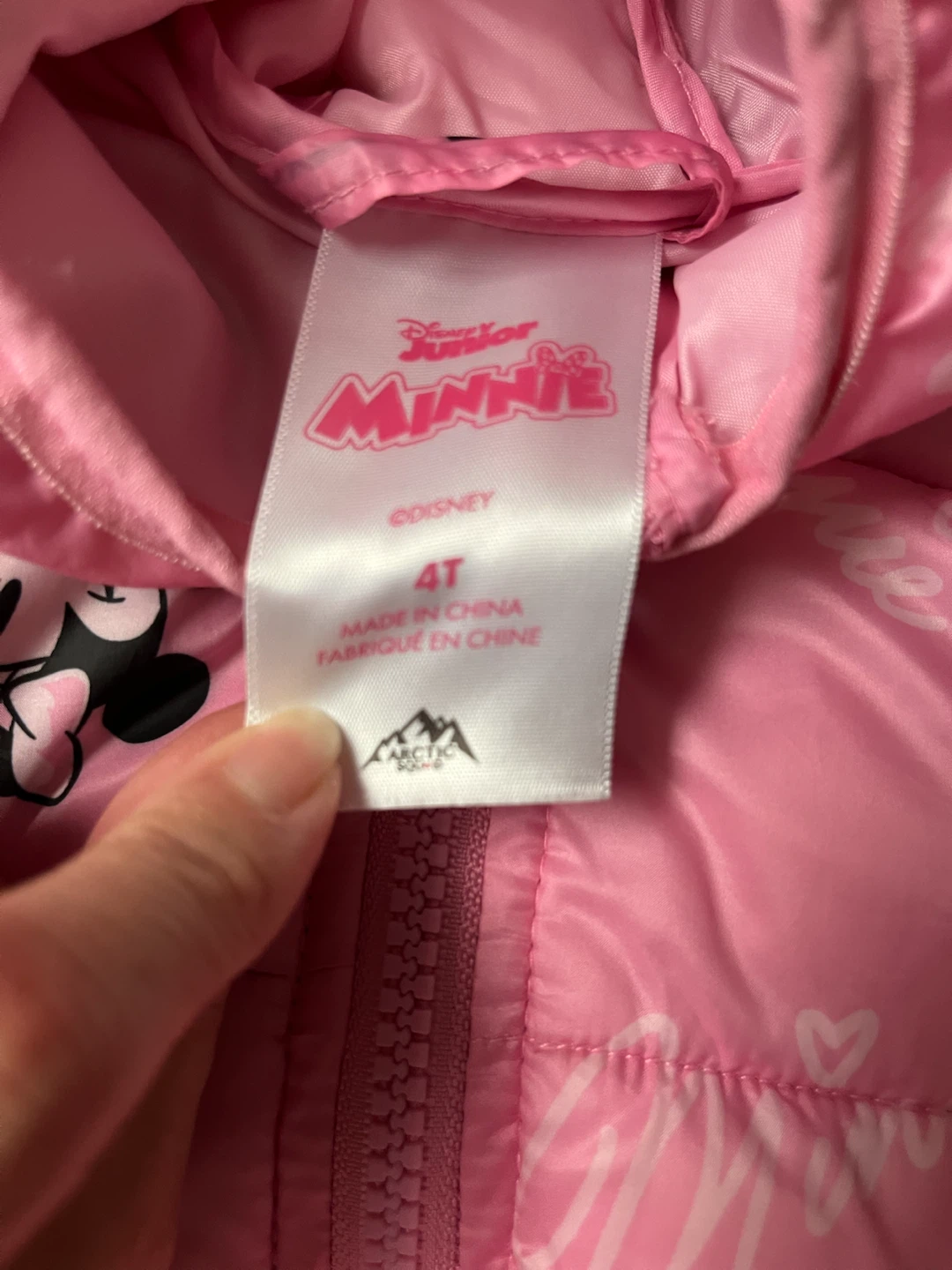 Disney Junior Minnie Mouse Pink Puffer Jacket - photo 2