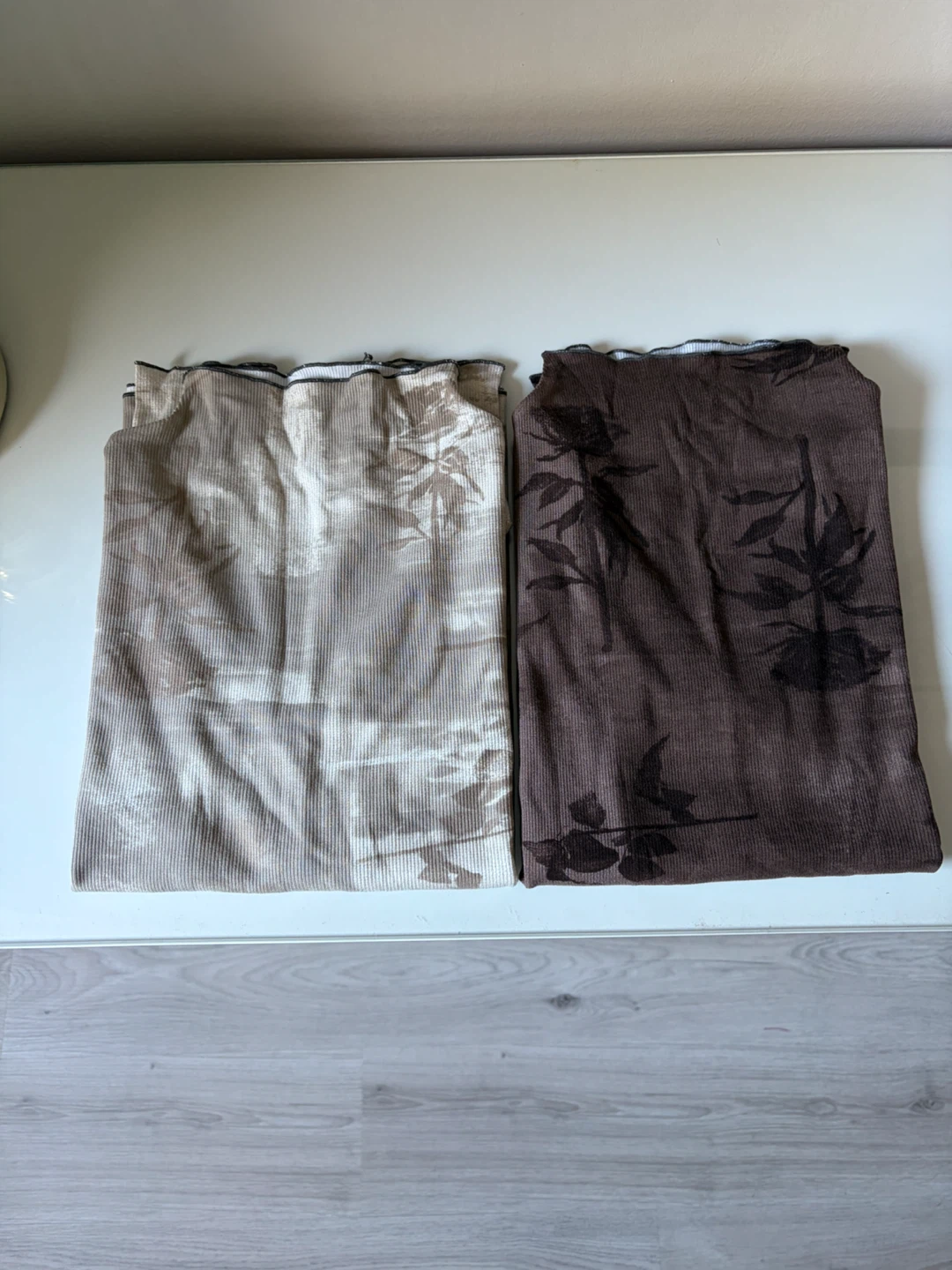 NWOT Floral Mock-Neck Layering Tops Set of 2