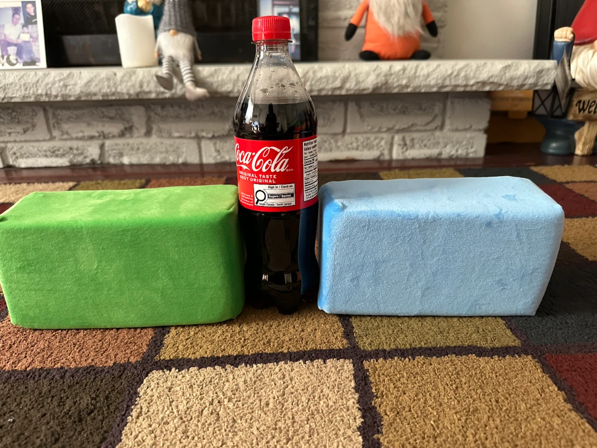 Set of Multi-Coloured Plush Blocks - photo 3