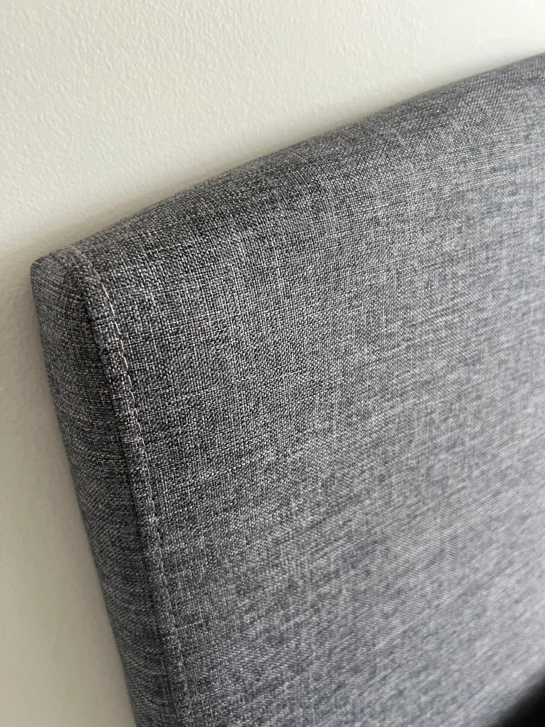 Grey Twin Upholstered Bed frame + Mattress - photo 2