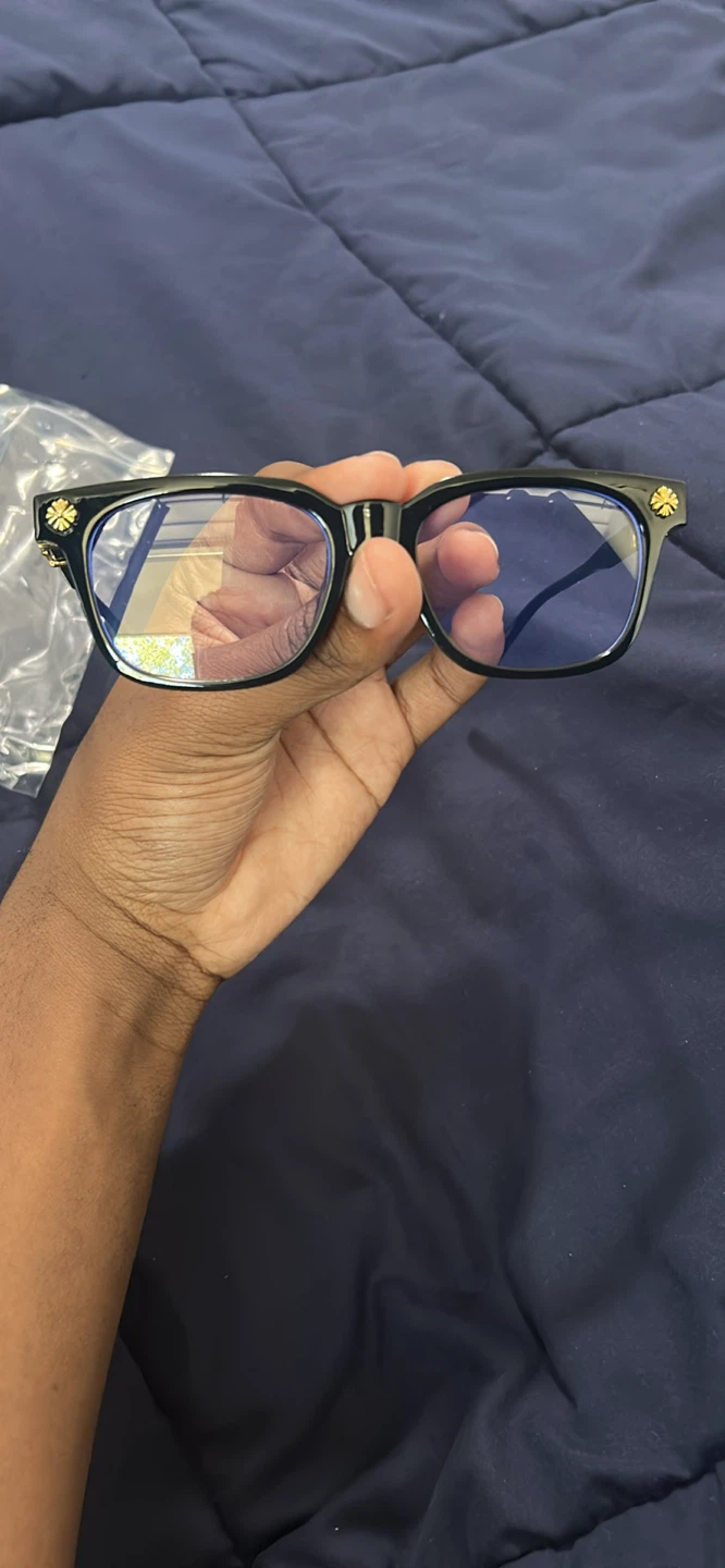 Chrome Hearts Style Blue Light Blocking Glasses