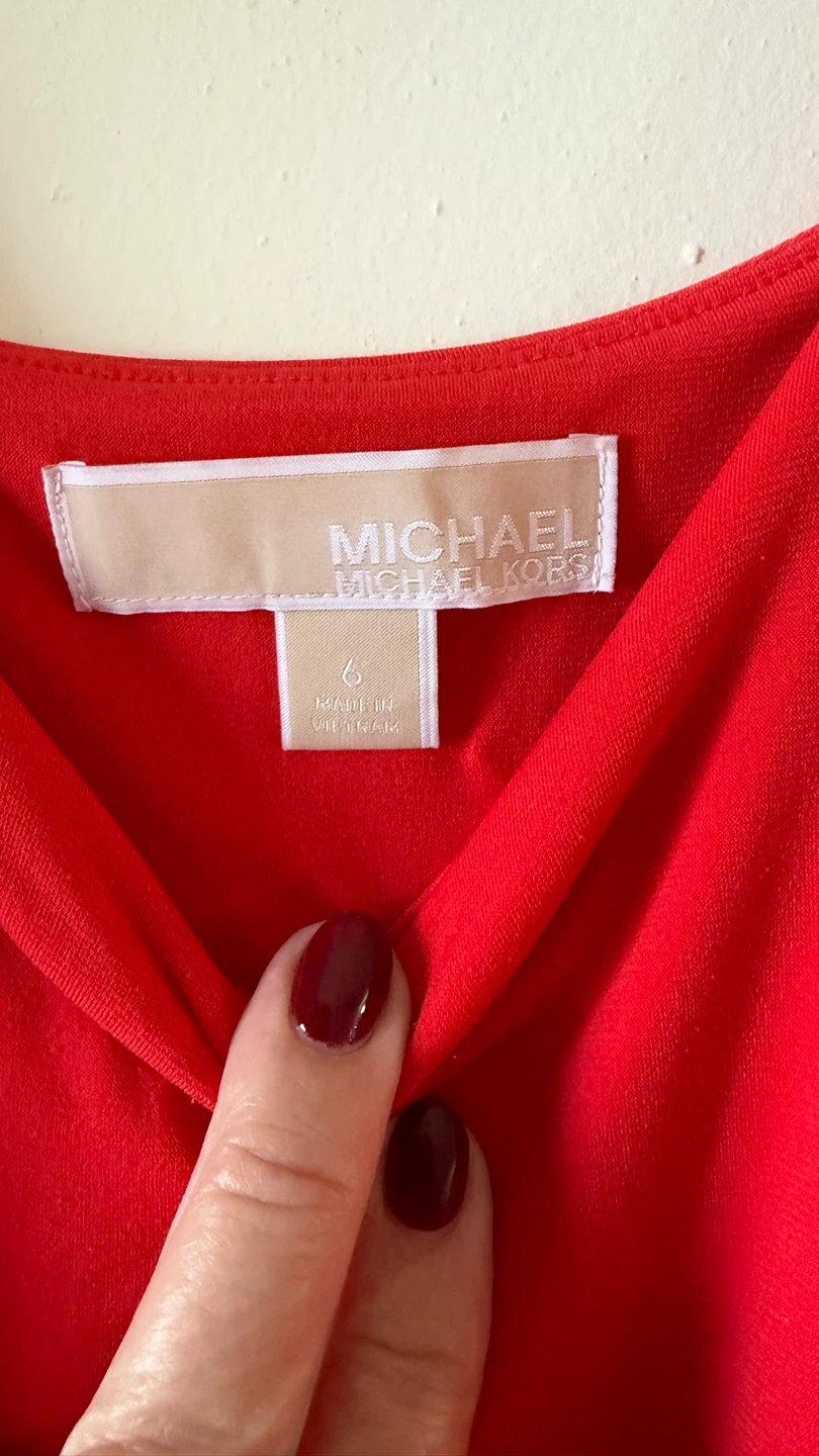 Michael Kors Red Dress Size 6 - photo 2