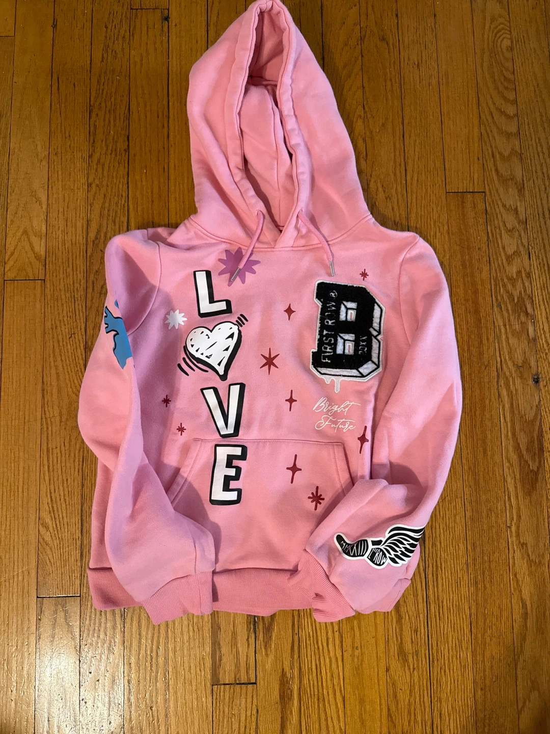 First Row Pink Graphic Hoodie - photo 2