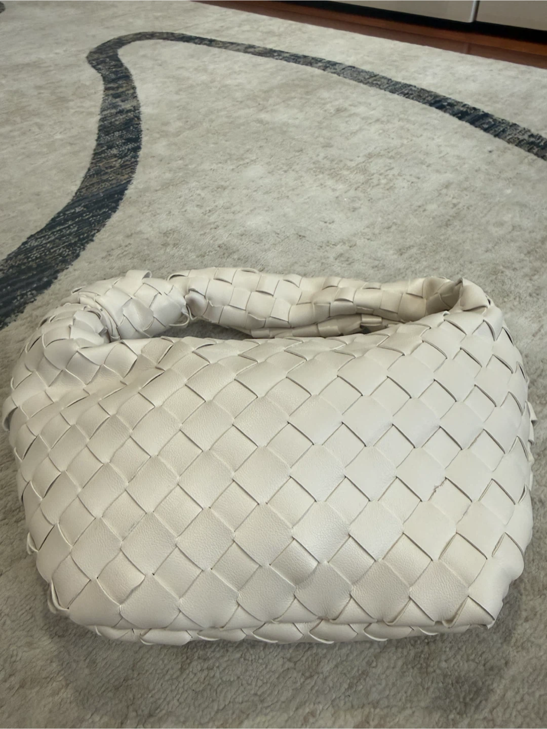 Bottega Veneta Inspired White Intrecciato Shoulder Bag - photo 2
