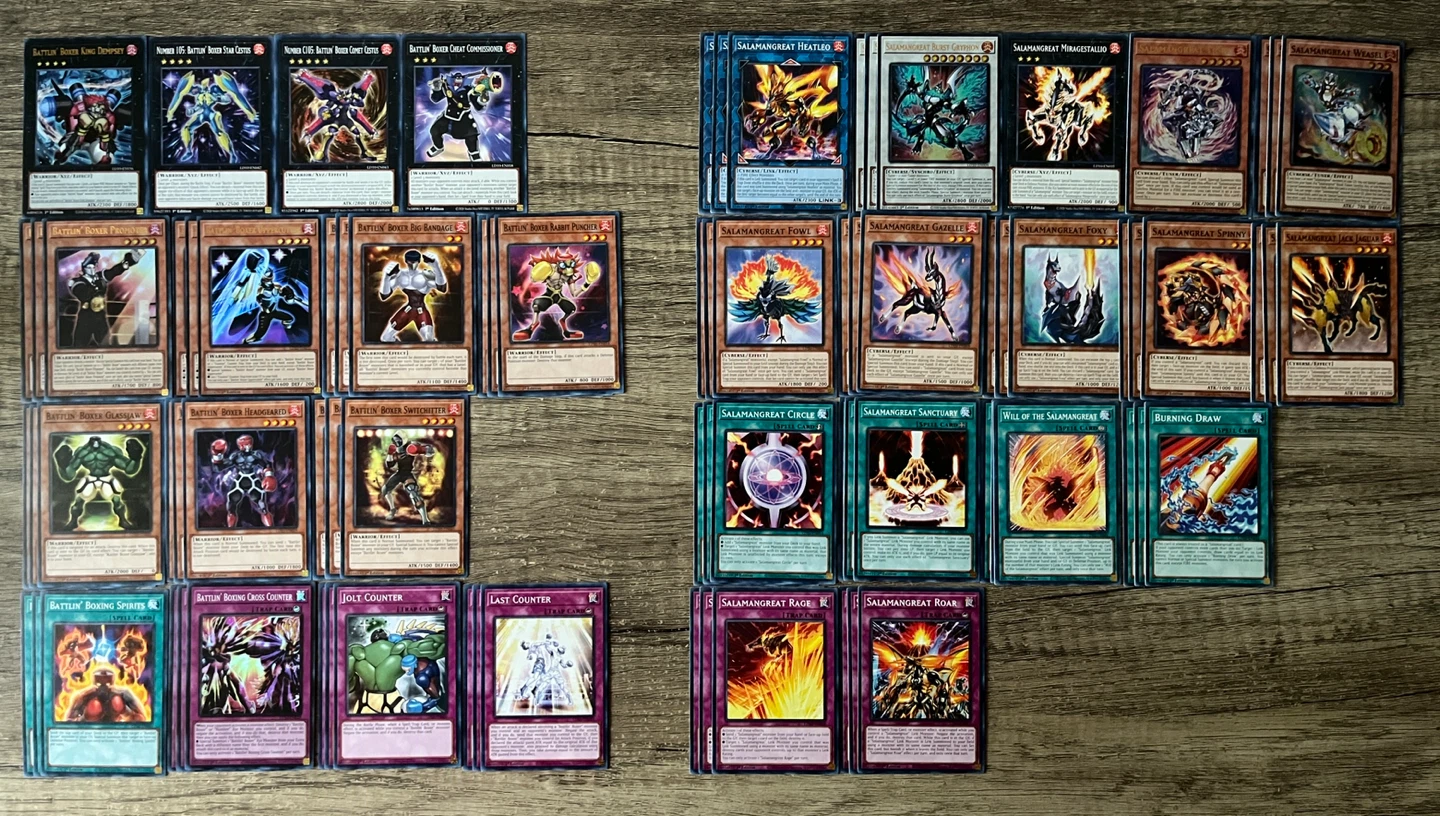 Yugioh Battlin' Boxer and Salamangreat Decks