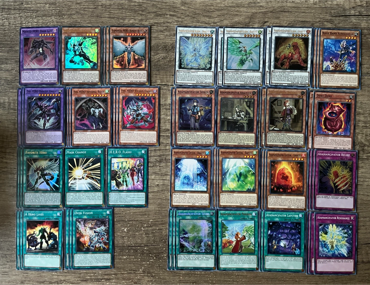Yugioh HERO & Adamancipator Decks
