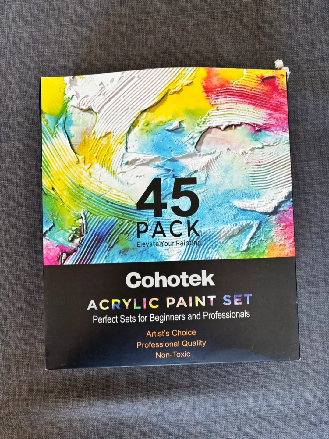 Cohotek 45-Piece Acrylic Paint Set
