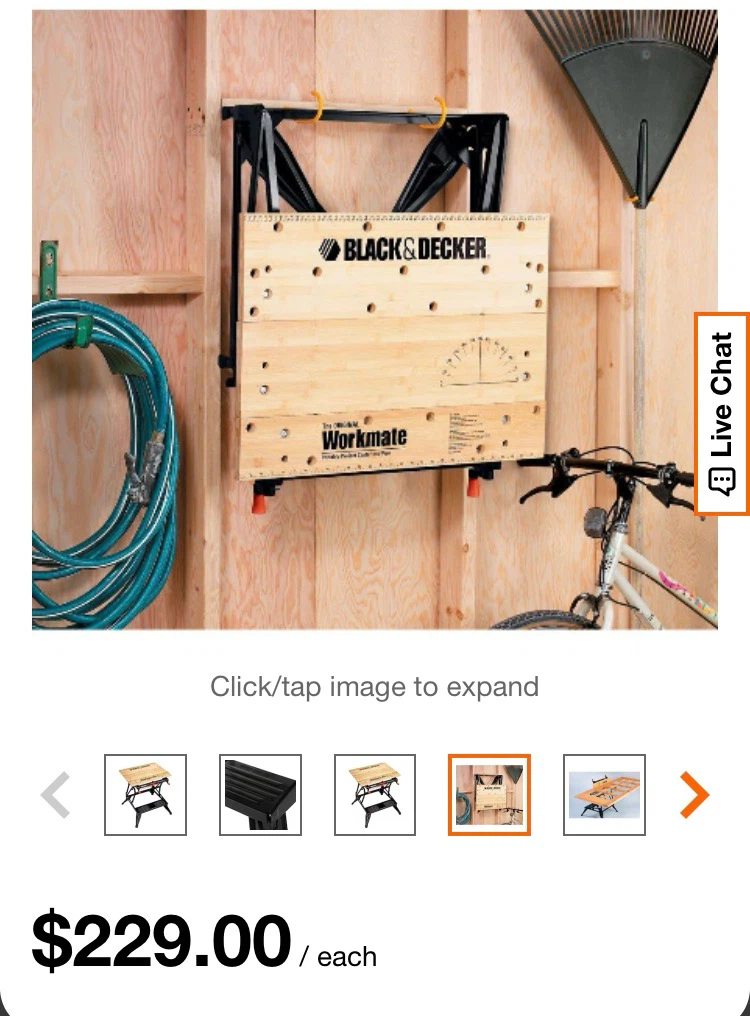 Black+Decker Workmate 425 Portable Workbench - photo 2