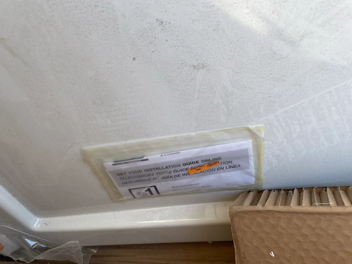 Maax B3Square 6030 Acrylic Alcove Base - photo 4
