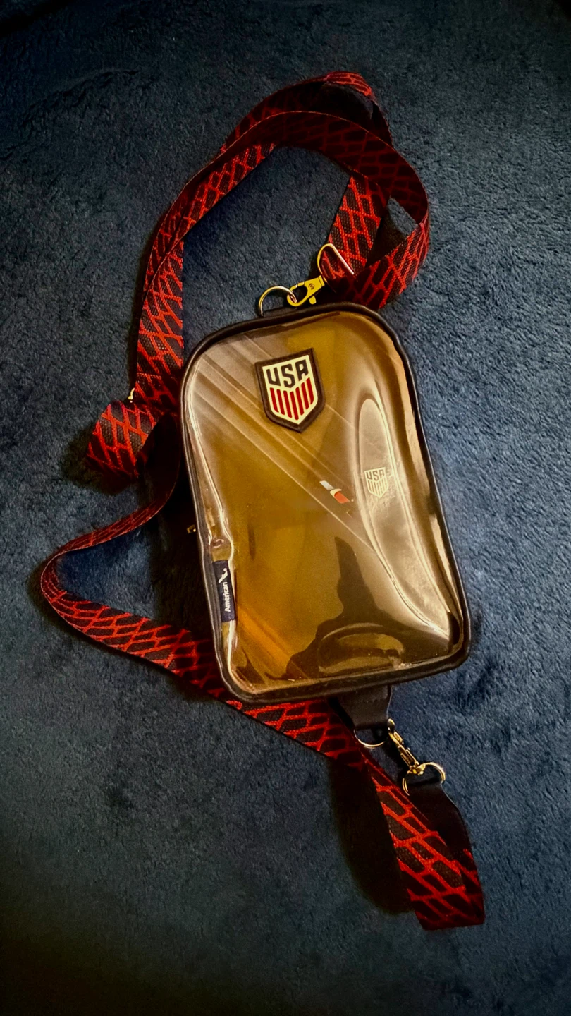 US Soccer Clear Crossbody Bag