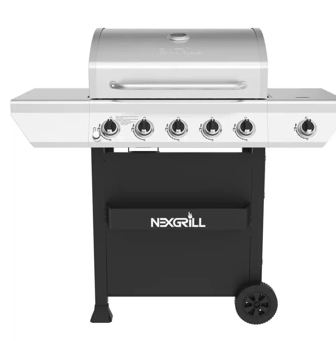 5-Burner Propane Gas Grill with Side Burner and Condiment Rack - photo 3