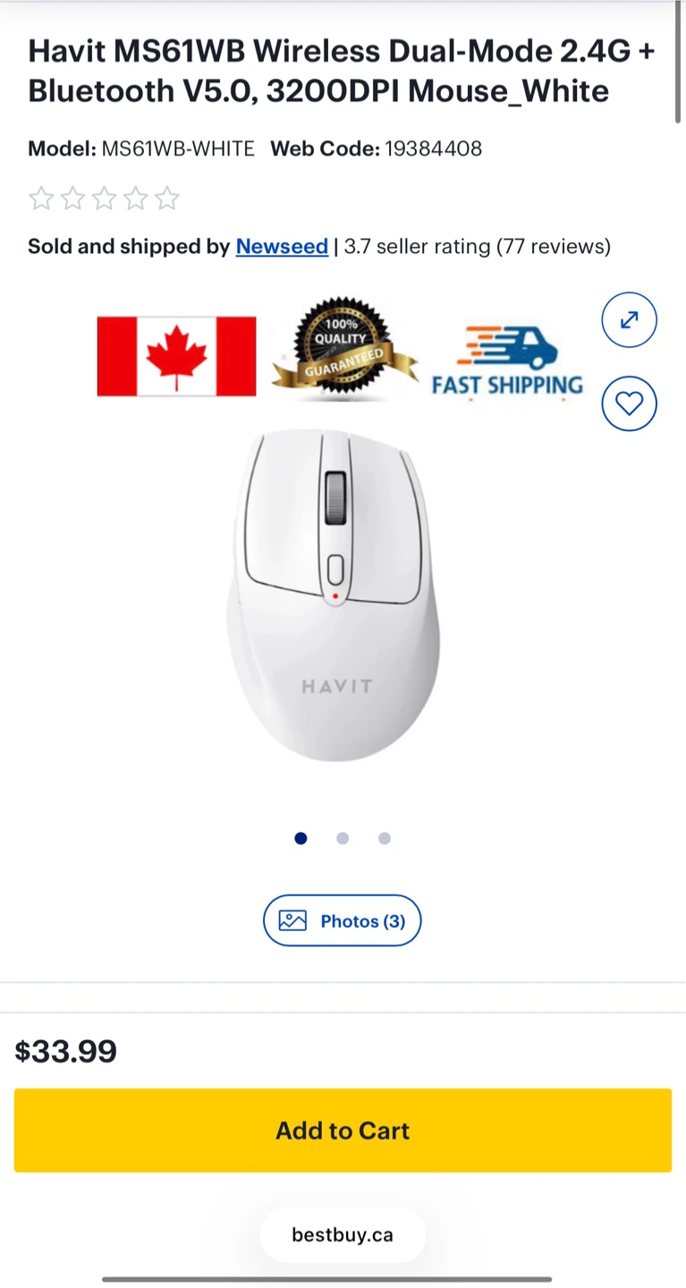 Havit MS61WB Wireless Dual-Mode Mouse - photo 4