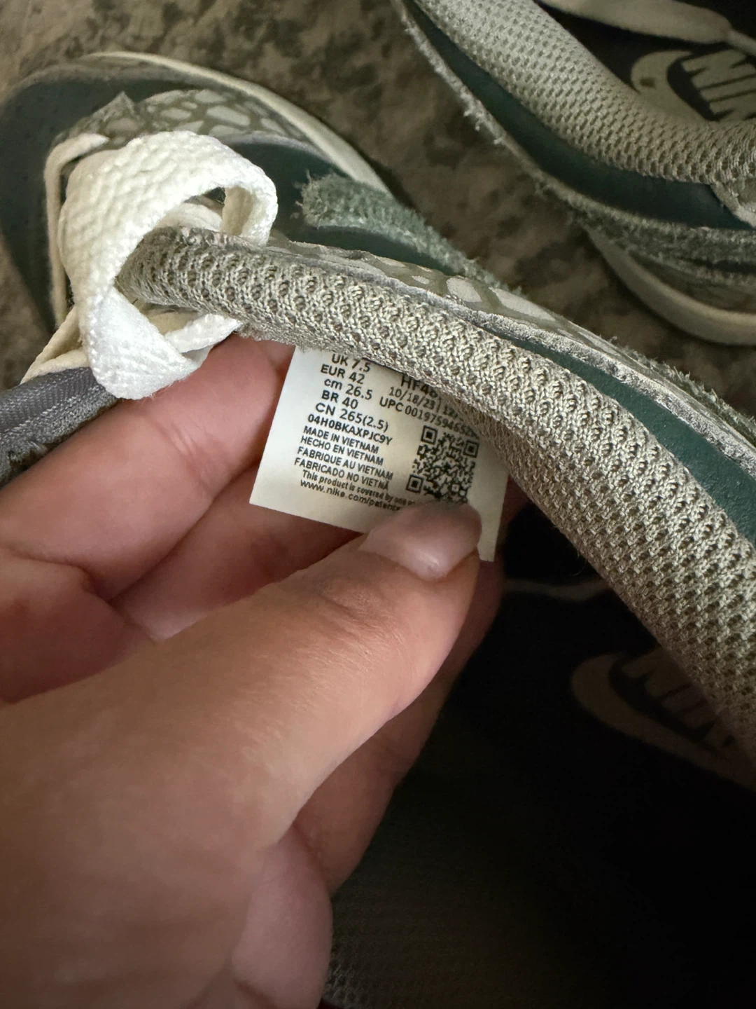 Nike Dunk Low Sneakers Green Size 8.5 US - photo 4