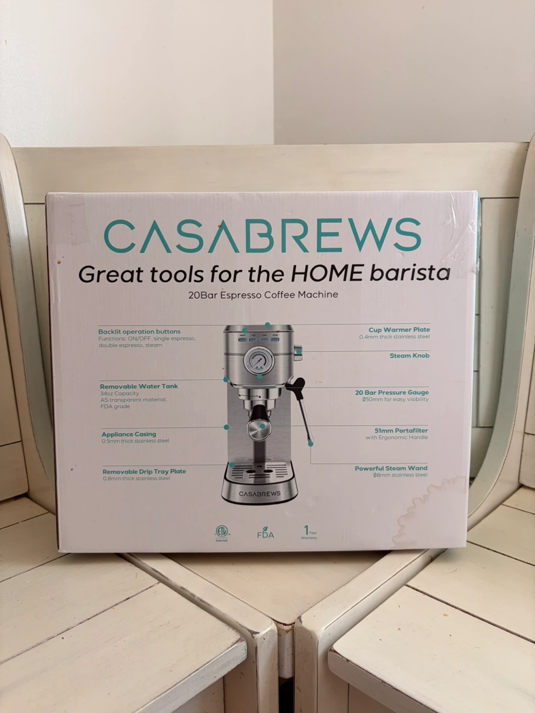 CASABREWS 20 Bar Espresso Coffee Machine $100 OBO - photo 3