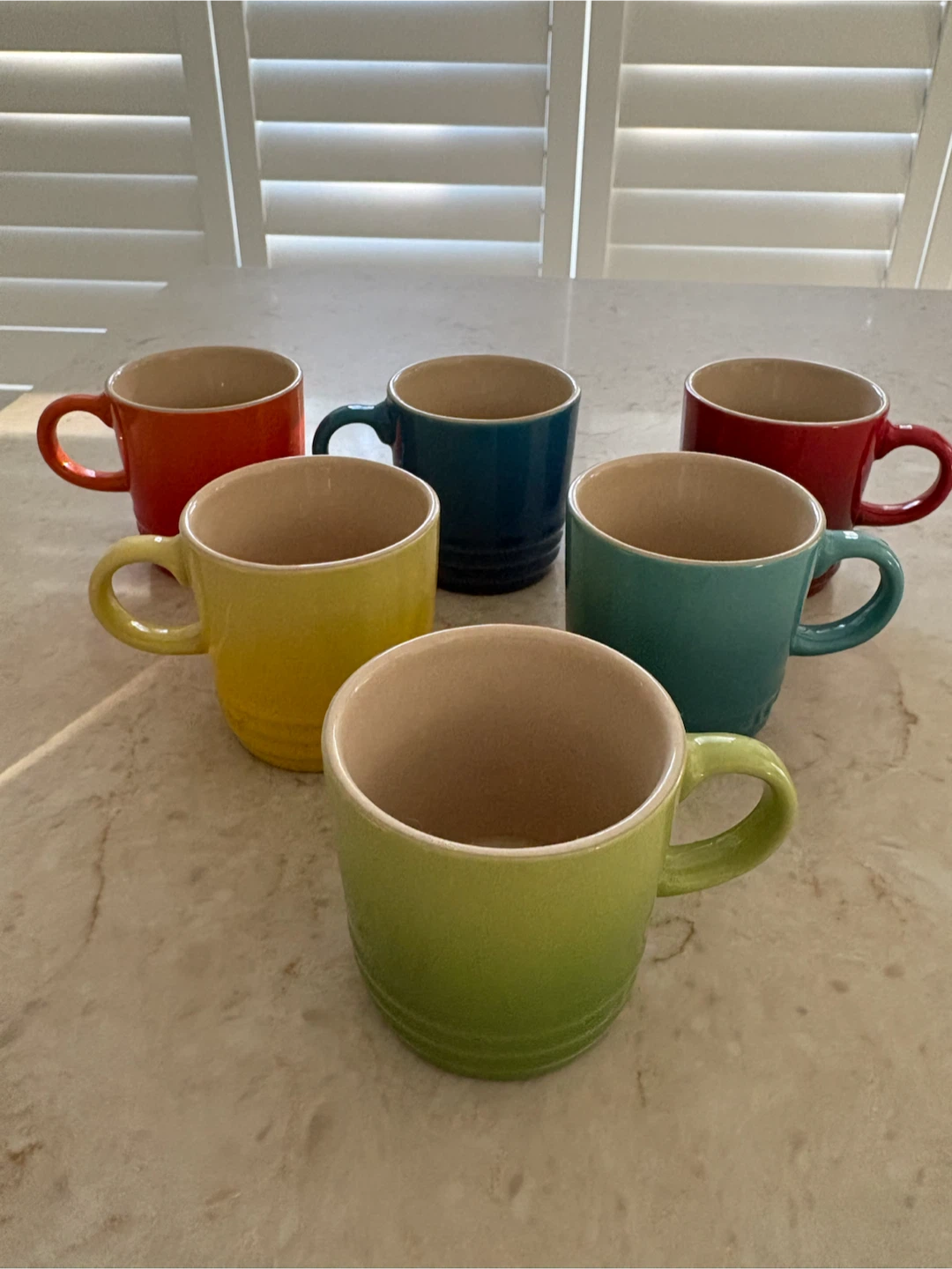 Set of 6 Le Creuset Espresso Mugs