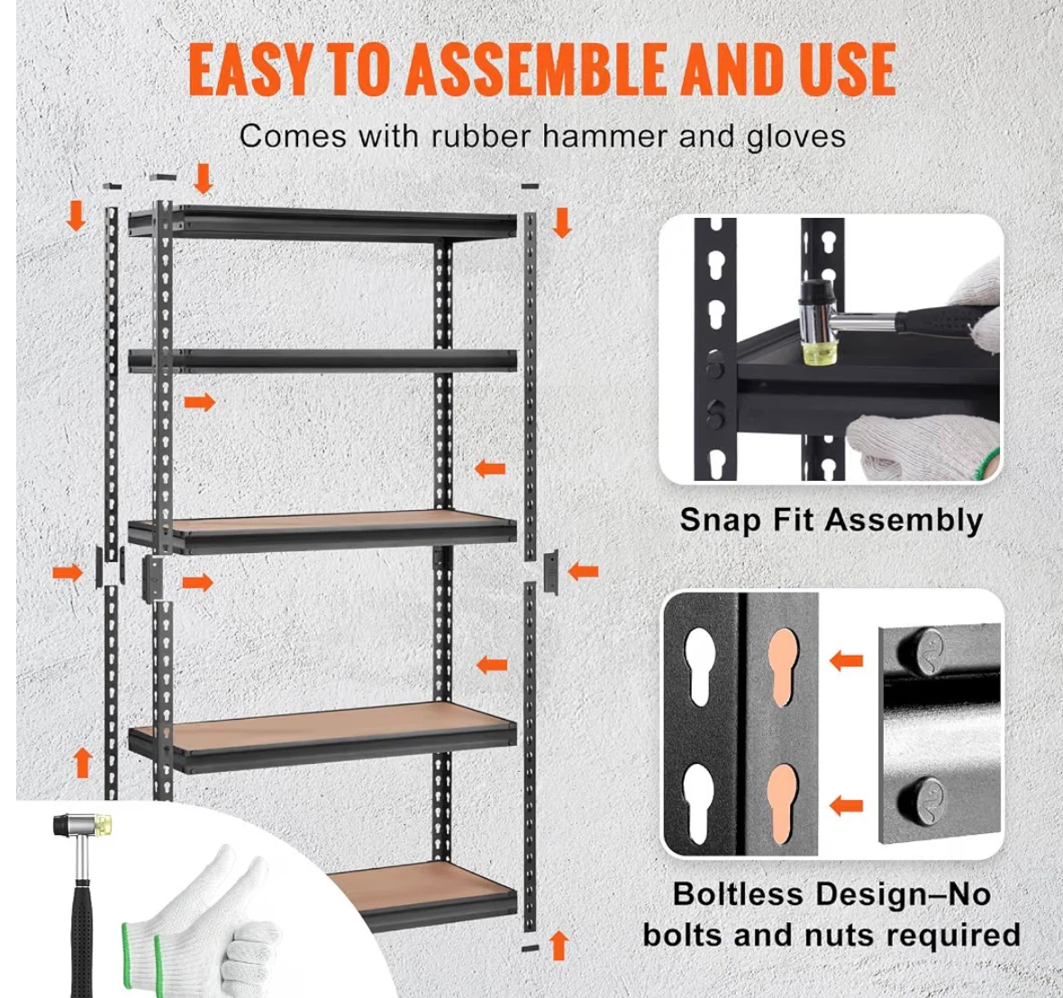 5-Tier Adjustable Storage Shelving Unit - photo 2