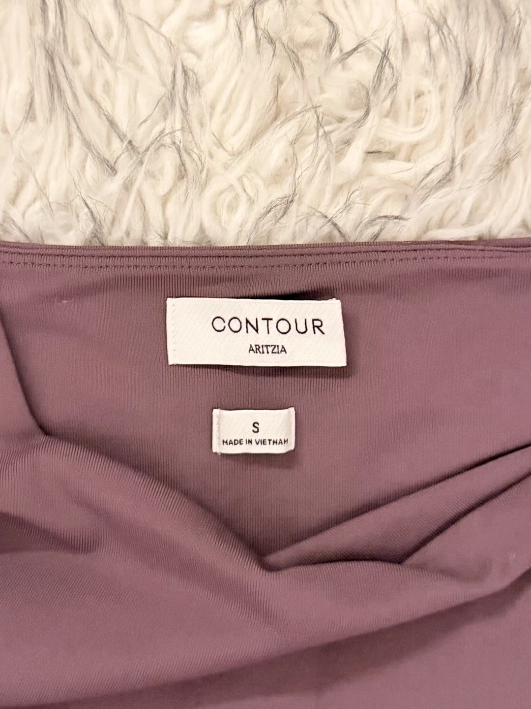 Aritzia Original Contour Squareneck Longsleeve - Smoked Eggplant - photo 4