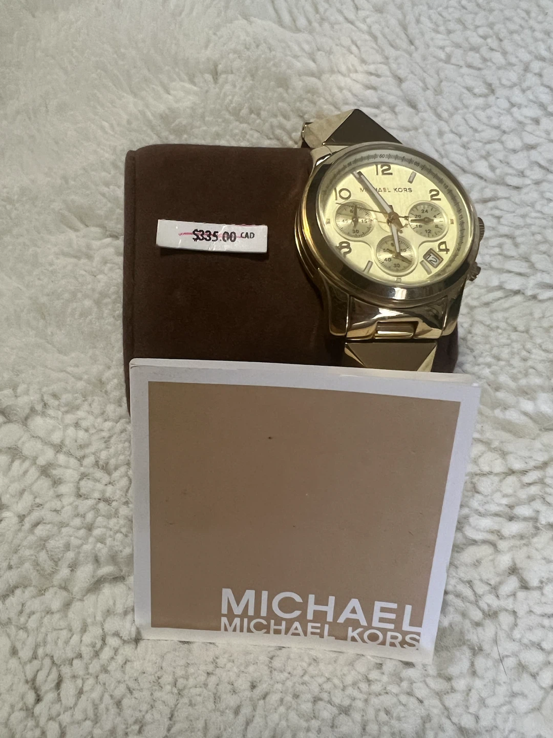 Michael Kors Gold-Tone Chronograph Watch