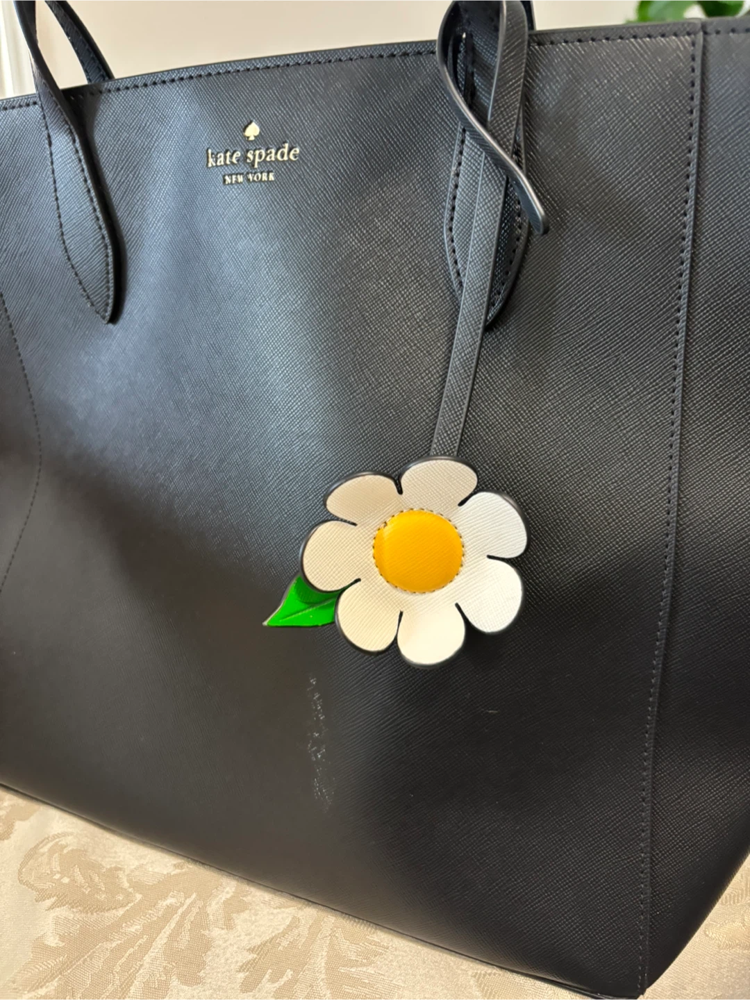 Kate Spade Black Saffiano Leather Tote Bag