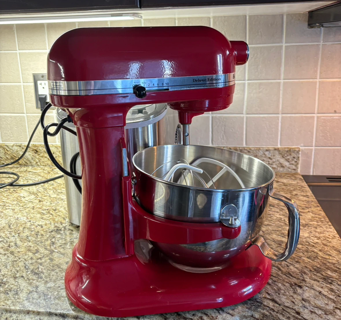 KitchenAid Deluxe Edition Stand Mixer - Red - photo 2